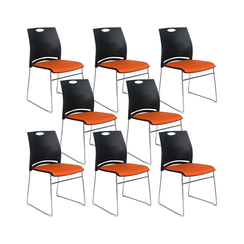 Low Back Armless Conference Chair Modern Lumbar Support Chair