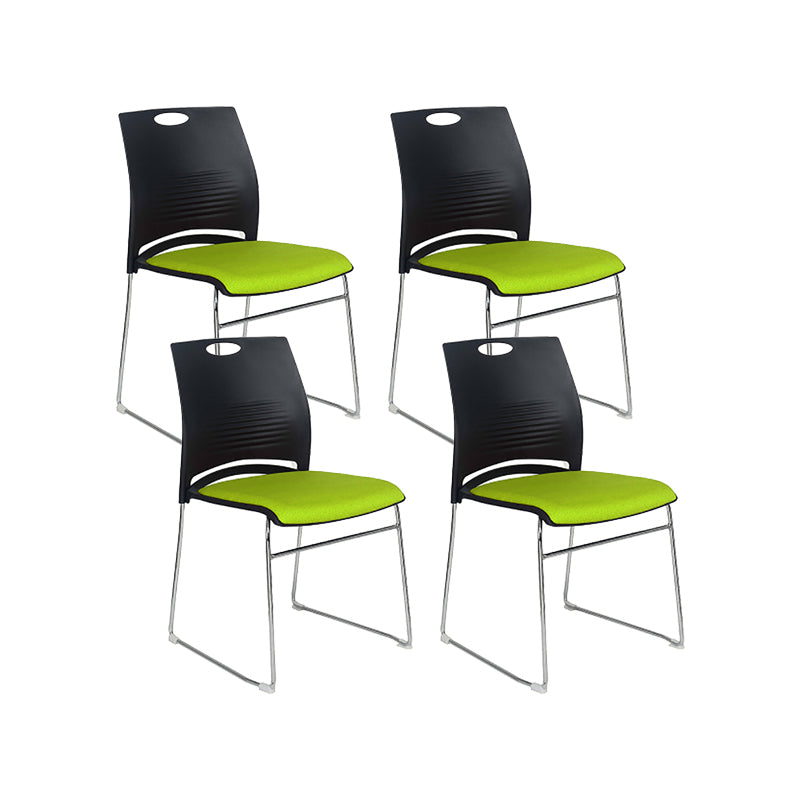 Low Back Armless Conference Chair Modern Lumbar Support Chair