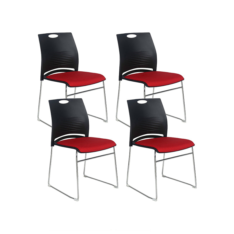 Low Back Armless Conference Chair Modern Lumbar Support Chair