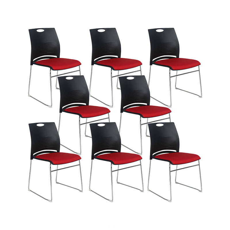 Low Back Armless Conference Chair Modern Lumbar Support Chair