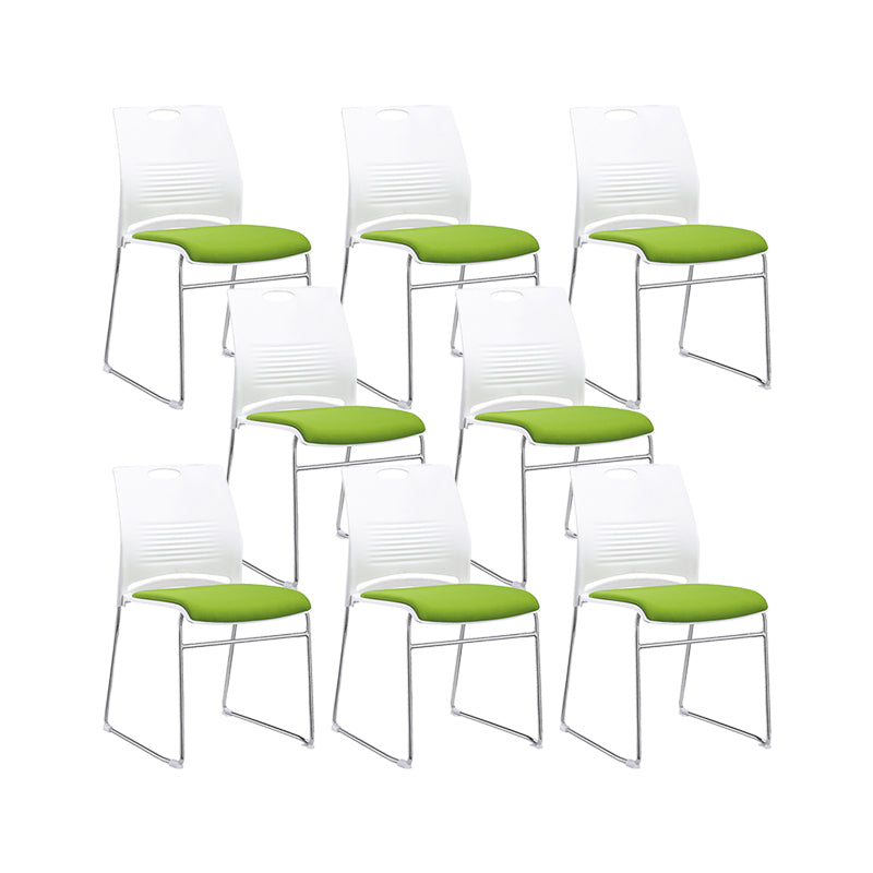 Low Back Armless Conference Chair Modern Lumbar Support Chair