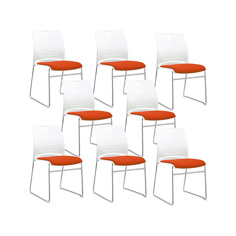 Low Back Armless Conference Chair Modern Lumbar Support Chair