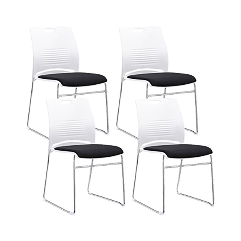 Low Back Armless Conference Chair Modern Lumbar Support Chair