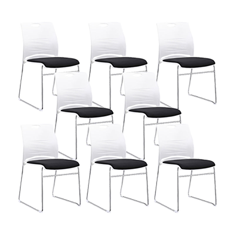 Low Back Armless Conference Chair Modern Lumbar Support Chair