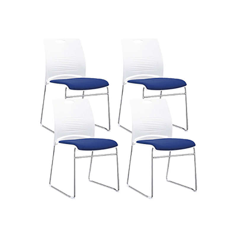 Low Back Armless Conference Chair Modern Lumbar Support Chair