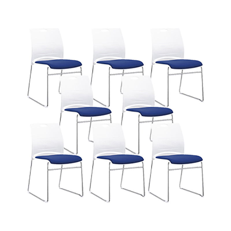 Low Back Armless Conference Chair Modern Lumbar Support Chair