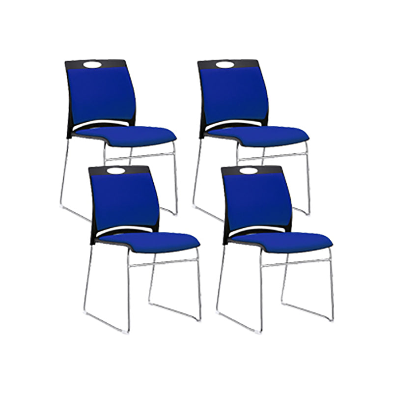 Low Back Armless Conference Chair Modern Lumbar Support Chair