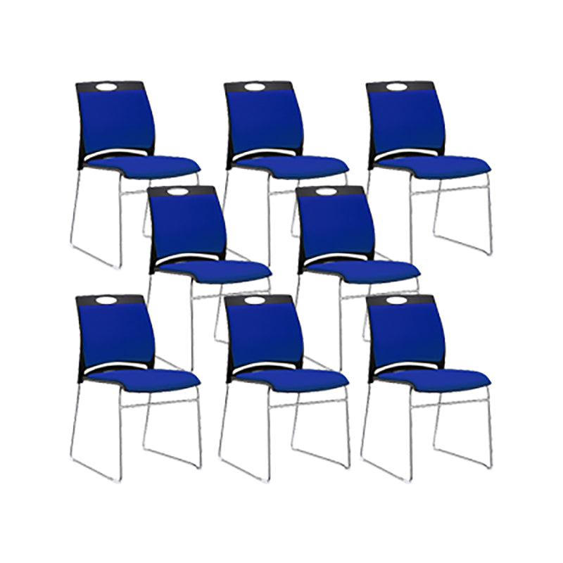 Low Back Armless Conference Chair Modern Lumbar Support Chair