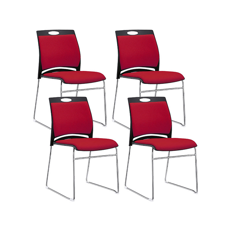 Low Back Armless Conference Chair Modern Lumbar Support Chair