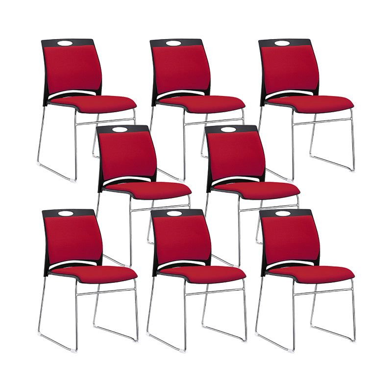 Low Back Armless Conference Chair Modern Lumbar Support Chair