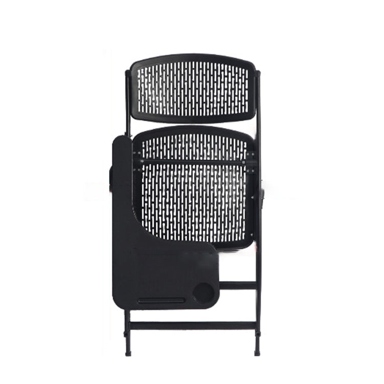 Modern Steel Frame Conference Chair Armless Plastic Back and Seat Chair