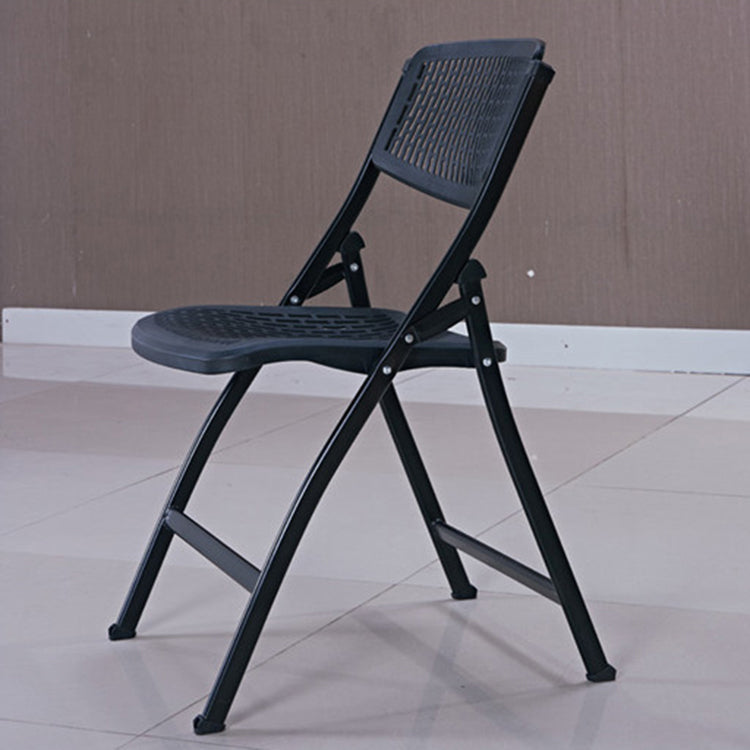 Metal Frame Conference Chair Modern Armless Plastic Folding Chair