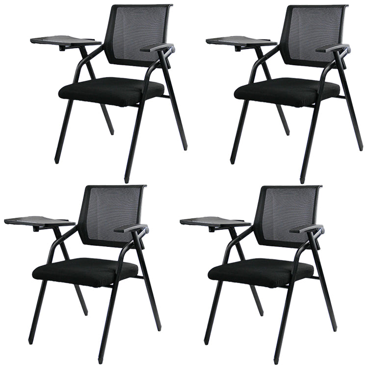 Mesh Mid Back Conference Chair Contemporary Ergonomic Fixed Arms Chair