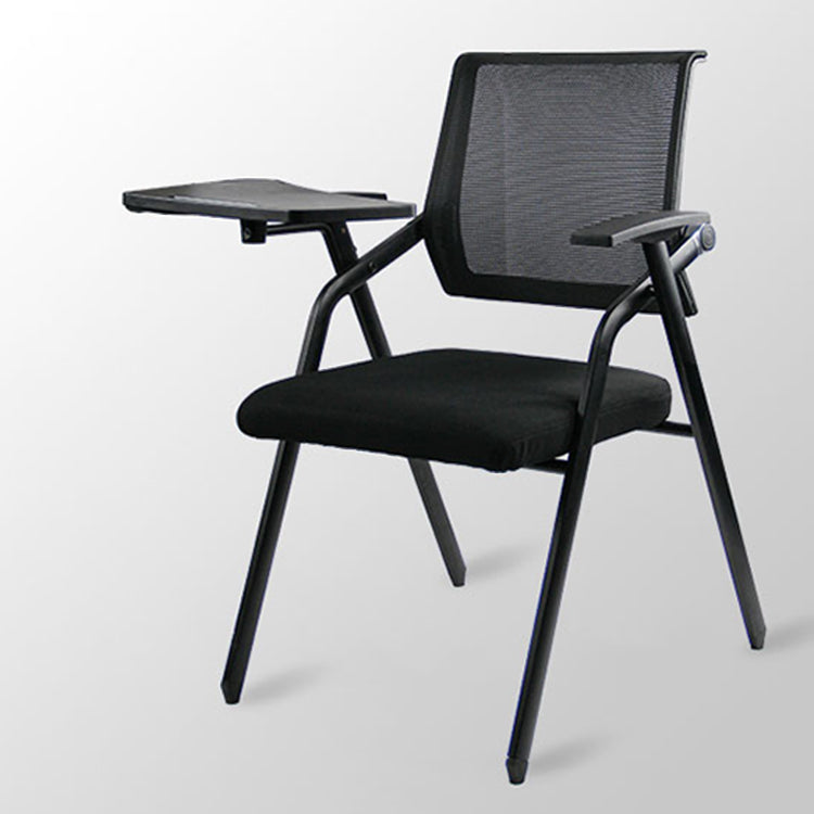 Mesh Mid Back Conference Chair Contemporary Ergonomic Fixed Arms Chair