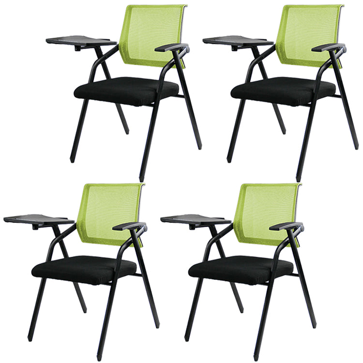 Mesh Mid Back Conference Chair Contemporary Ergonomic Fixed Arms Chair