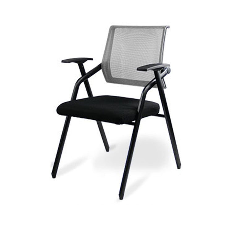 Mesh Mid Back Conference Chair Contemporary Ergonomic Fixed Arms Chair