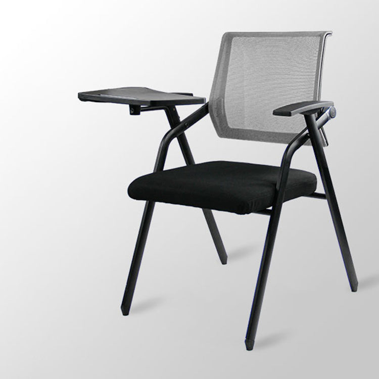 Mesh Mid Back Conference Chair Contemporary Ergonomic Fixed Arms Chair