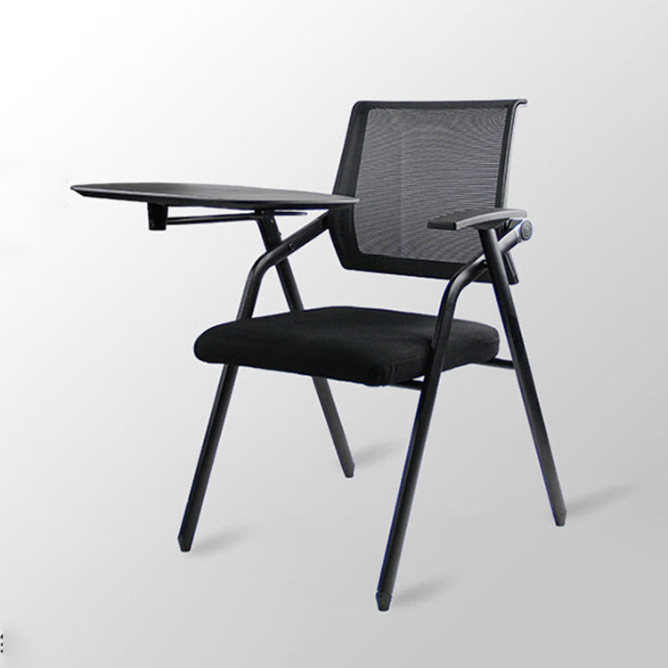 Mesh Mid Back Conference Chair Contemporary Ergonomic Fixed Arms Chair