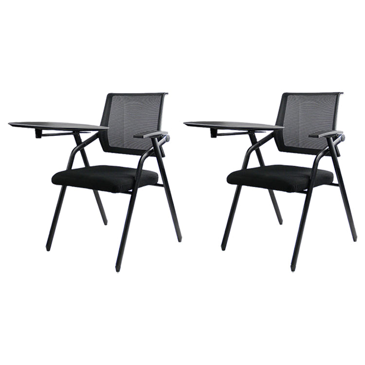 Mesh Mid Back Conference Chair Contemporary Ergonomic Fixed Arms Chair