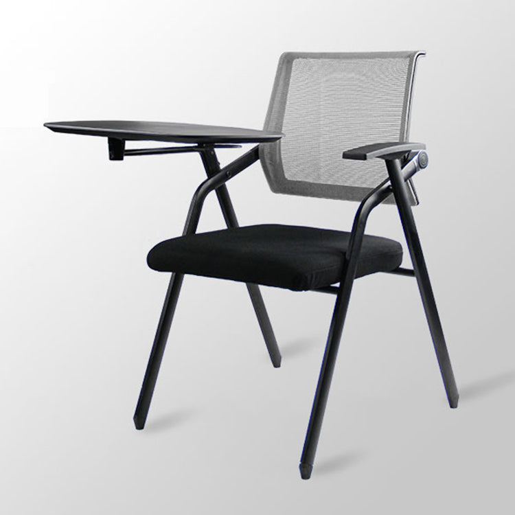 Mesh Mid Back Conference Chair Contemporary Ergonomic Fixed Arms Chair