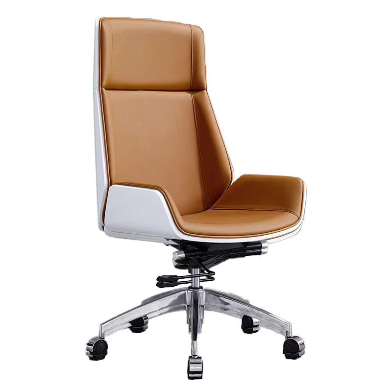 Metal Base Contemporary Armless Desk Chair Ergonomic Mid-Back Office Chair