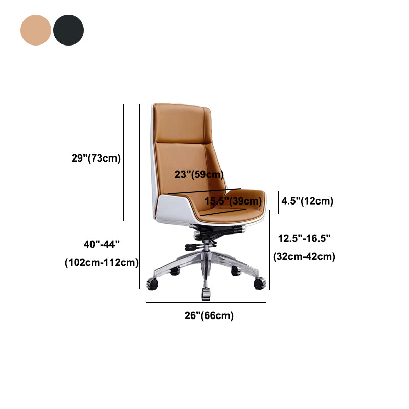 Metal Base Contemporary Armless Desk Chair Ergonomic Mid-Back Office Chair