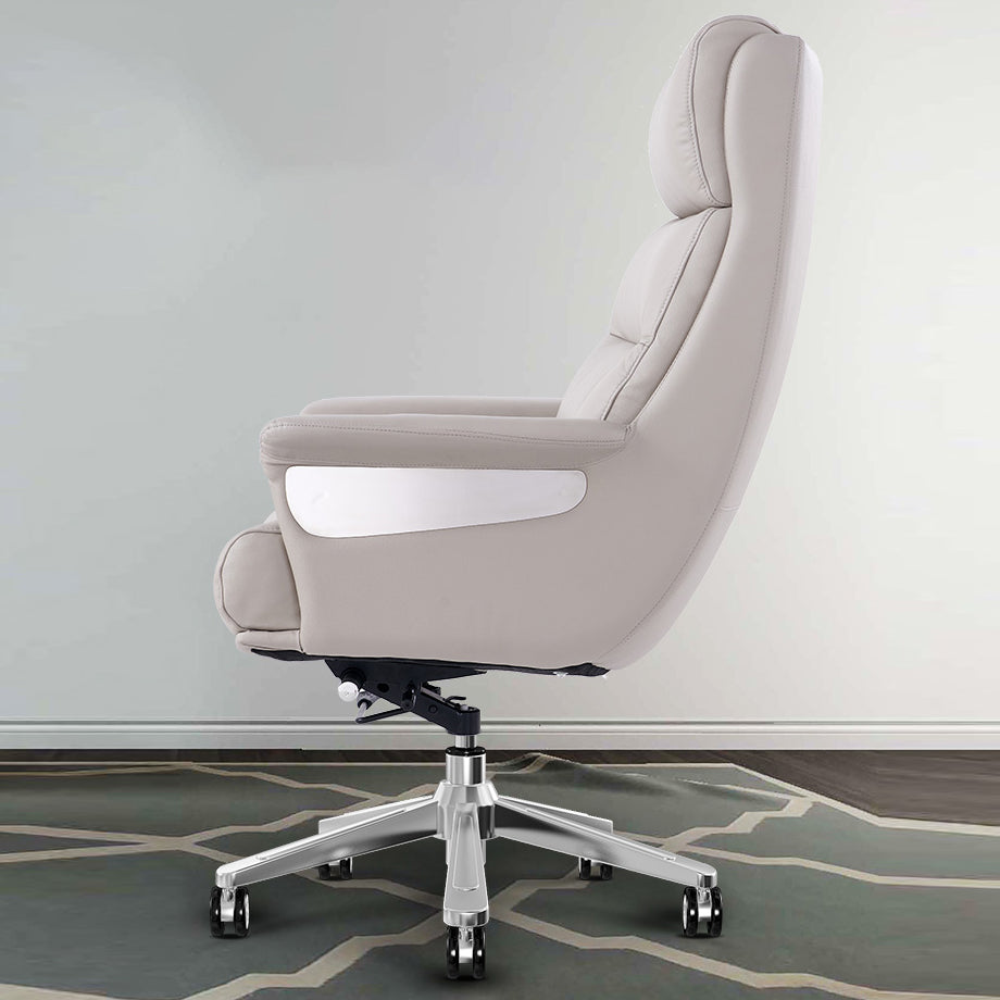 Executive Swivel Chair with Steel Frame Modern Computer Chair with Wheels