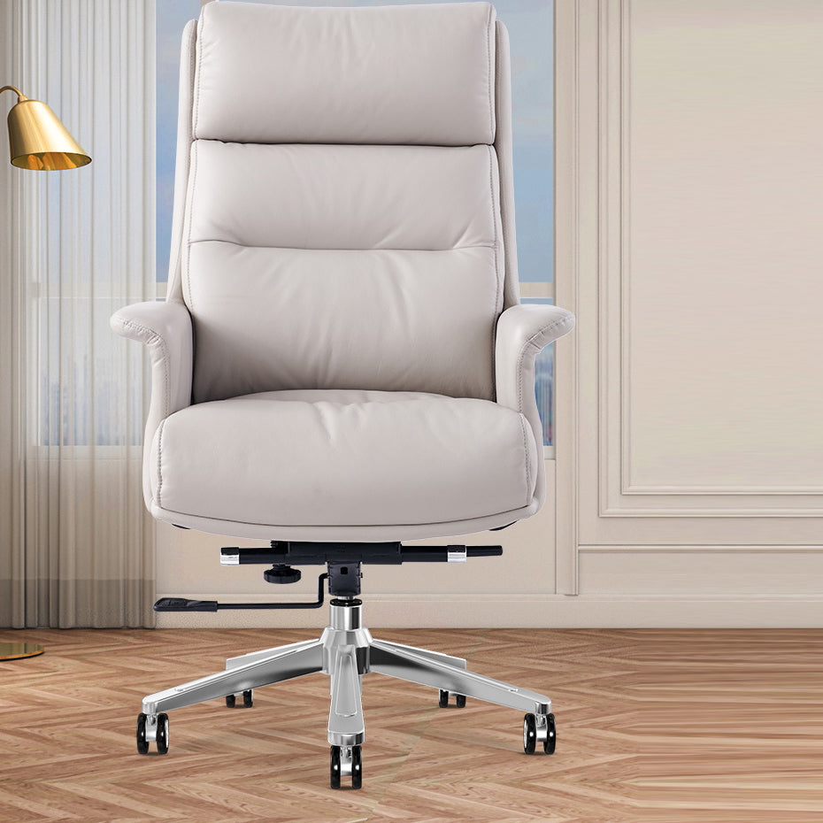 Executive Swivel Chair with Steel Frame Modern Computer Chair with Wheels