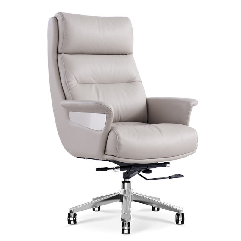 Executive Swivel Chair with Steel Frame Modern Computer Chair with Wheels