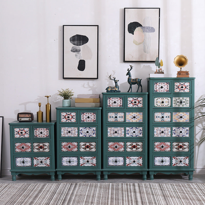 Traditional Style Solid Wood Storage Chest Vertical Dresser with Drawers