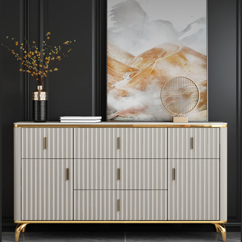 Modern Wood Storage Chest Dresser Horizontal Dresser for Bedroom