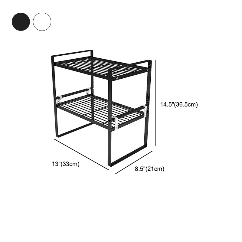 Contemporary Style Metal Bookshelf Open Back Bookcase for Home Office