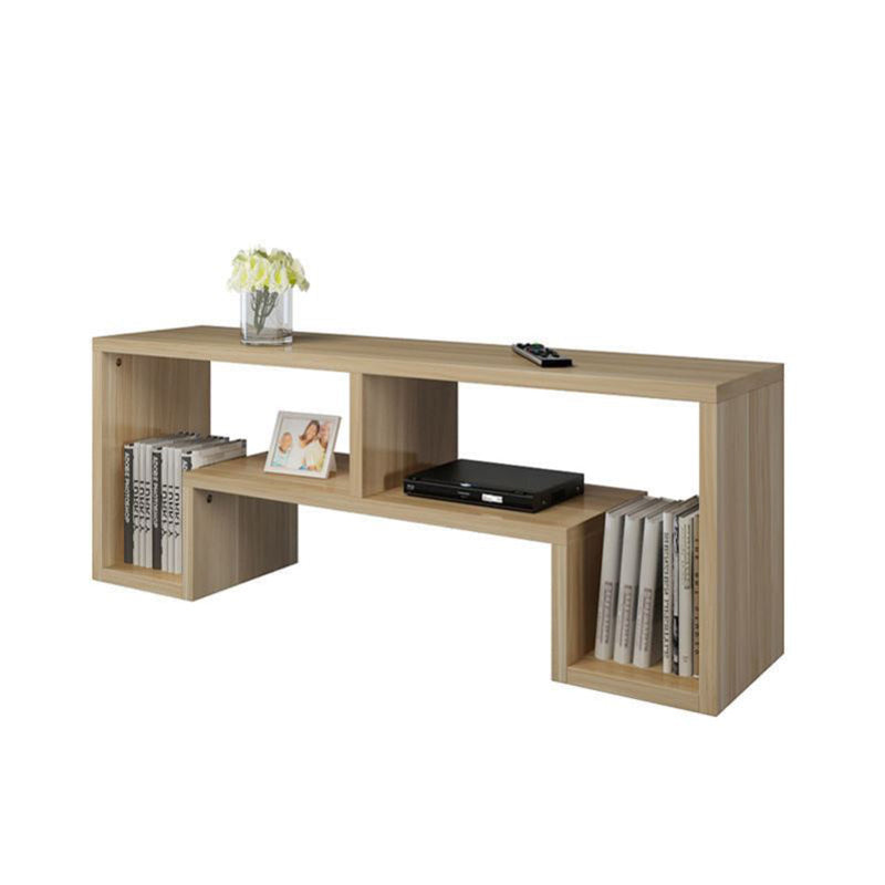 Scandinavian Wood TV Media Stand Open Shelving TV Stand Console