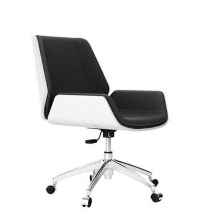 Silver Metal Base Contemporary Office Chair Executive Ergonomic Desk Chair