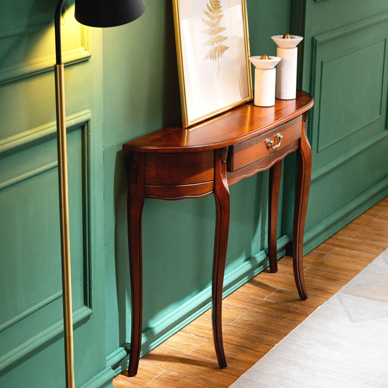 Mid-Century Modern 4 Legs Console Table with Storage for Hall