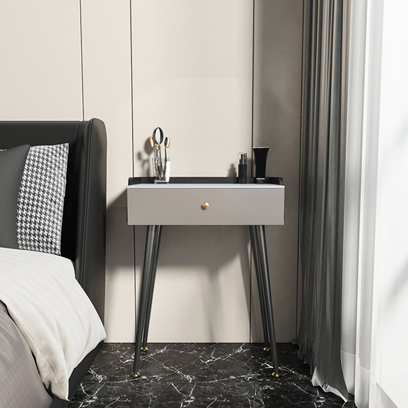 Modern Grey Makeup Vanity Desk Slate Top Make-up Vanity for Bedroom