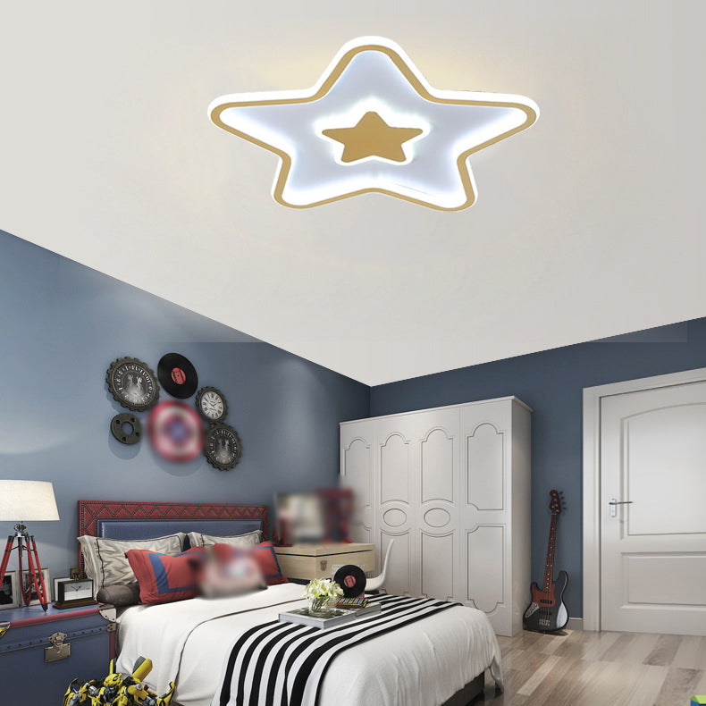 Children Ceiling Mount Light LED Ceiling Light with Acrylic Shade for Kid's Room