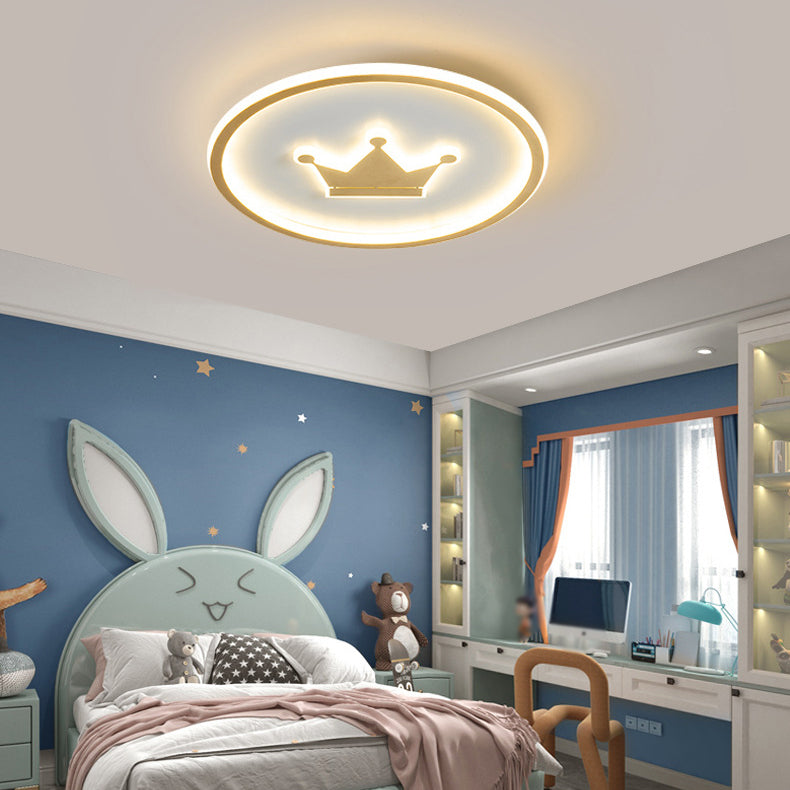 Children Ceiling Mount Light LED Ceiling Light with Acrylic Shade for Kid's Room