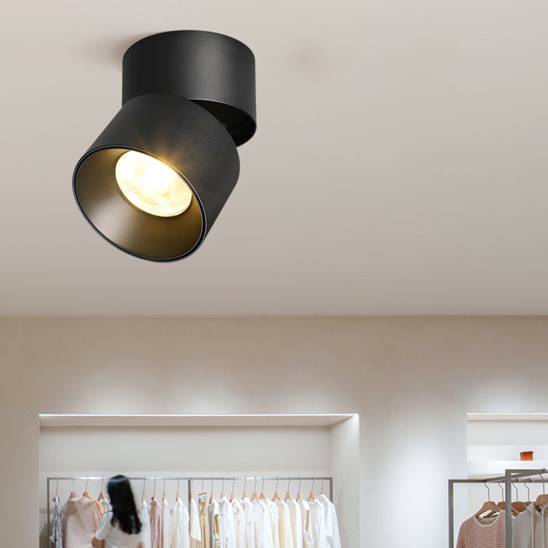 Modern Simple Style Aluminum Ceiling Light Cylinder Foldable Ceiling Lamp for Bedroom