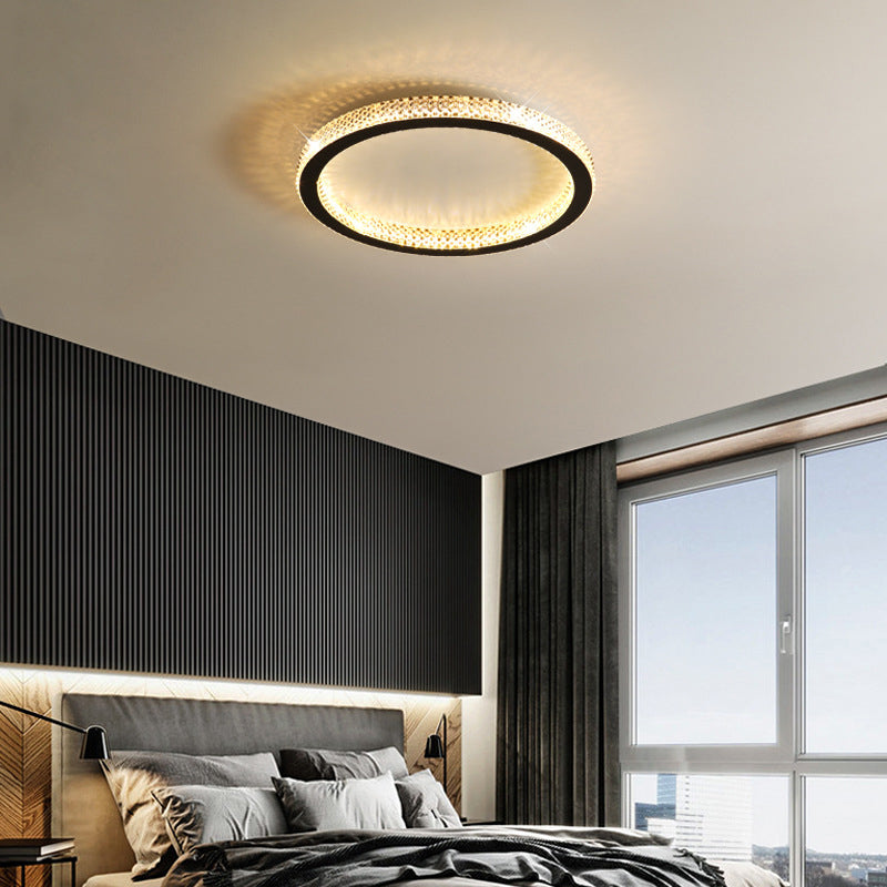 Modern LED Ceiling Light 1-Light Ceiling Mount Light with Acrylic Shade for Bedroom