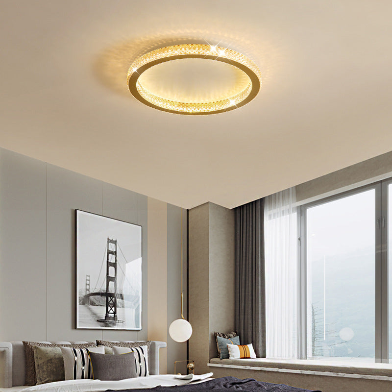 Modern LED Ceiling Light 1-Light Ceiling Mount Light with Acrylic Shade for Bedroom