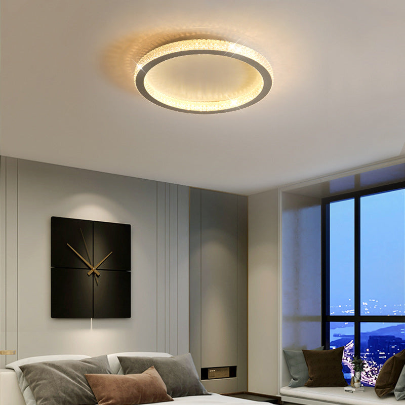 Modern LED Ceiling Light 1-Light Ceiling Mount Light with Acrylic Shade for Bedroom