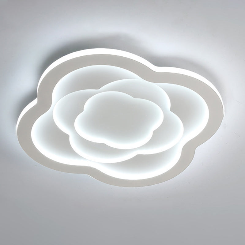 Modern LED Ceiling Lamp Simple Ceiling Mount Light with Acrylic Shade for Bedroom