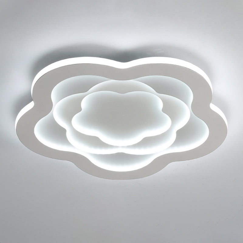 Modern LED Ceiling Lamp Simple Ceiling Mount Light with Acrylic Shade for Bedroom