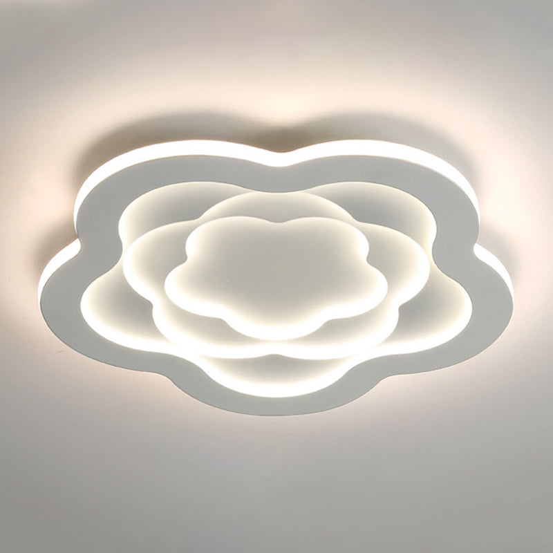 Modern LED Ceiling Lamp Simple Ceiling Mount Light with Acrylic Shade for Bedroom