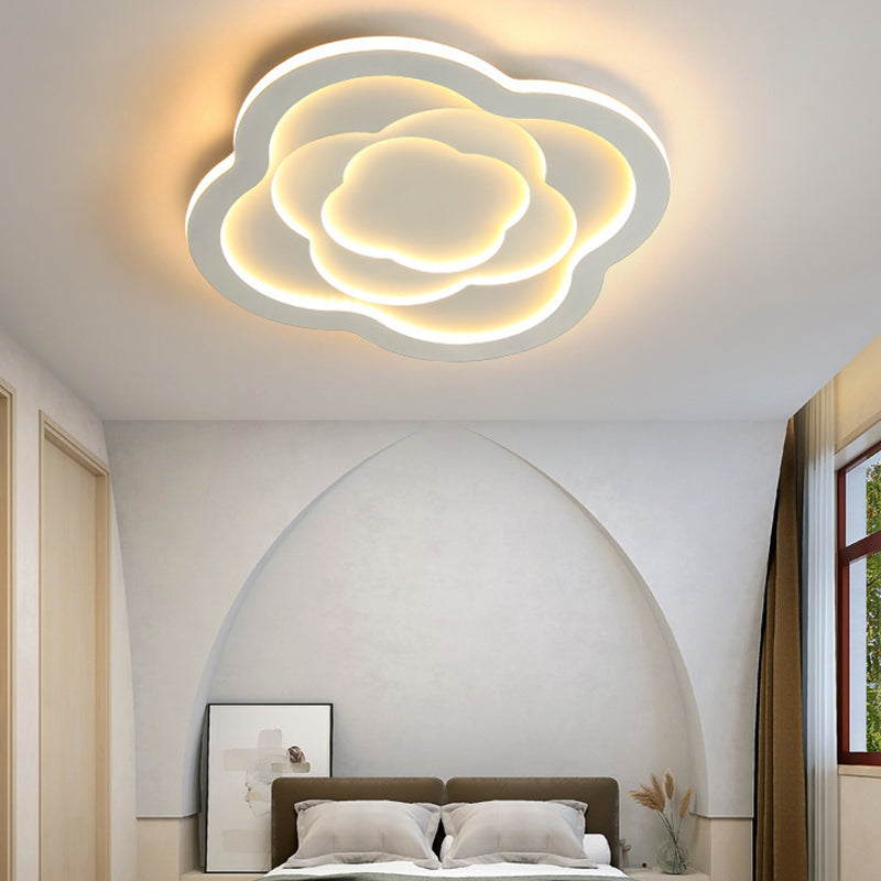 Modern LED Ceiling Lamp Simple Ceiling Mount Light with Acrylic Shade for Bedroom