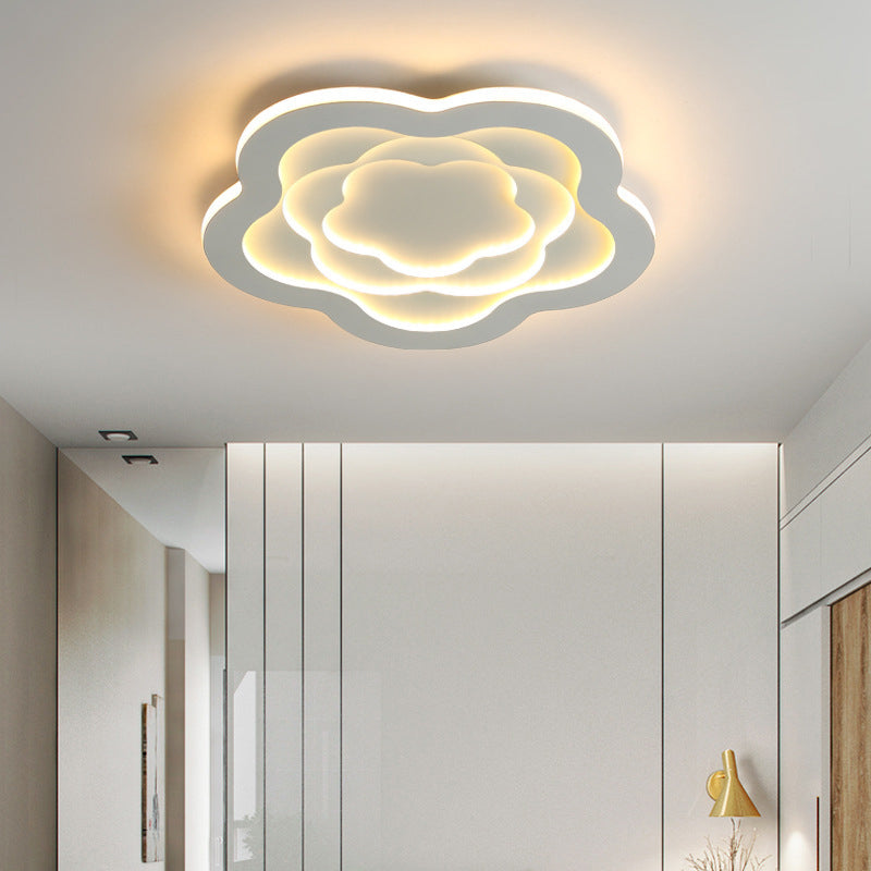 Modern LED Ceiling Lamp Simple Ceiling Mount Light with Acrylic Shade for Bedroom