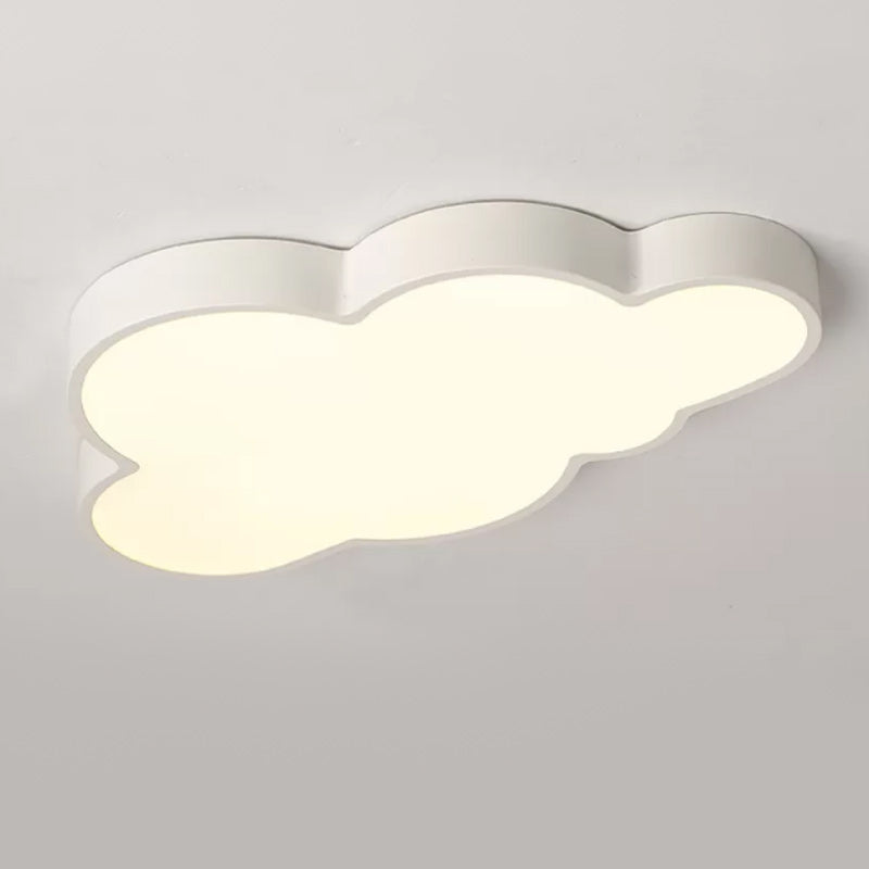 Macaron Ceiling Lamp Clouds Shape LED Ceiling Mount Light with Acrylic Shade for Bedroom