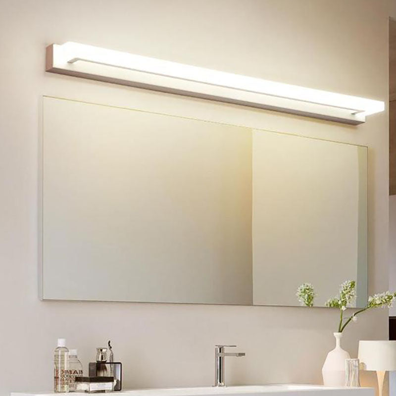 Linear LED Vanity Mirror Light in Modern Style Acrylic Wall Lamp for Bathroom