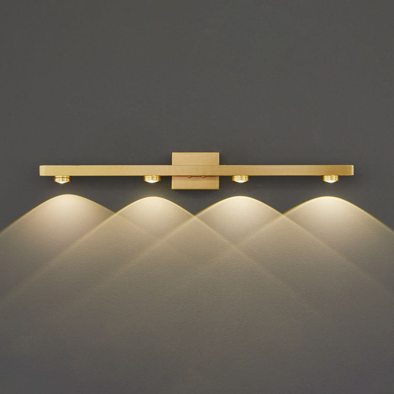 Modern Luxury Wall Light Multi-Light Vanity Wall Light with Plastic Shade